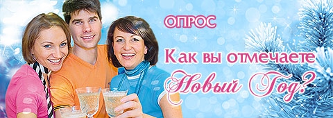 Опрос. Как вы отмечаете Новый год?