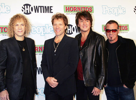 Bon Jovi: Дэвид Брайан (David Bryan), Джон Бон Джови (John Bongiovi), Ричи Самбора (Richie Sambora), Тико Торрес (Tico Torres) / splashnews.com